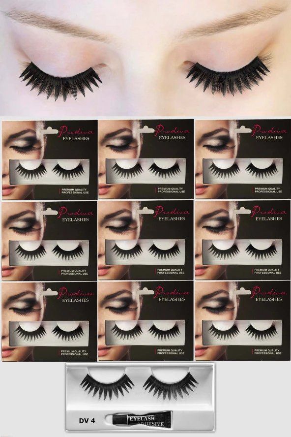 Prodiva Dv 4 Model Bütün Takma Kirpik 10 Lu Paket ürün görseli 1