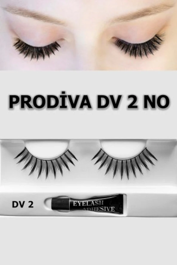 Prodiva Dv 2 Model Bütün Takma Kirpik 10 Lu Paket ürün görseli 1