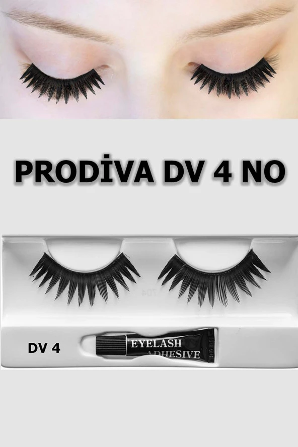 Prodiva Dv 4 Model Bütün Takma Kirpik 10 Lu Paket - Resim 4