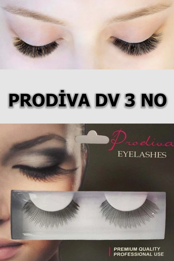 Prodiva Dv 3 Model Bütün Takma Kirpik 10 Lu Paket - Resim 3