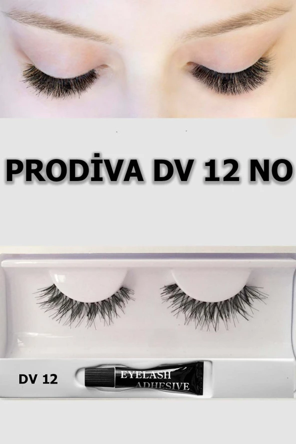 Prodiva Dv12 Model Bütün Takma Kirpik 10 lu paket - Resim 2