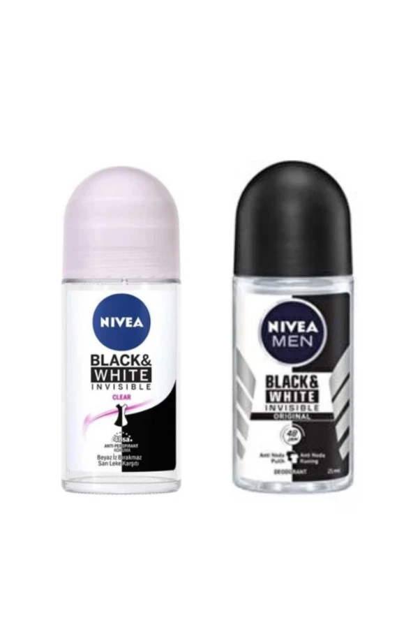 Mini Black&White Erkek 25 Ml. + Nivea Black&White Clear 25 Ml. ürün görseli 1