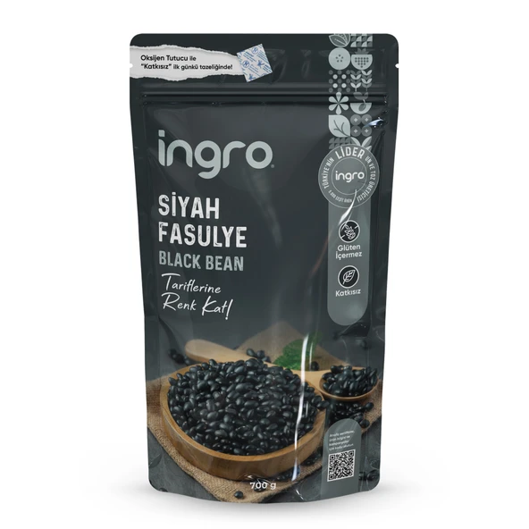 İngro Glutensiz Siyah Fasulye 700 g ürün görseli 1