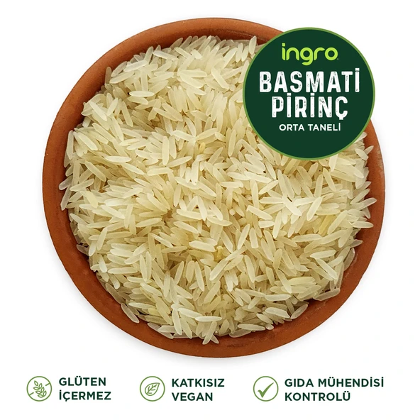 İngro Glutensiz Basmati Pirinç (Orta Taneli) 700 g - Resim 2
