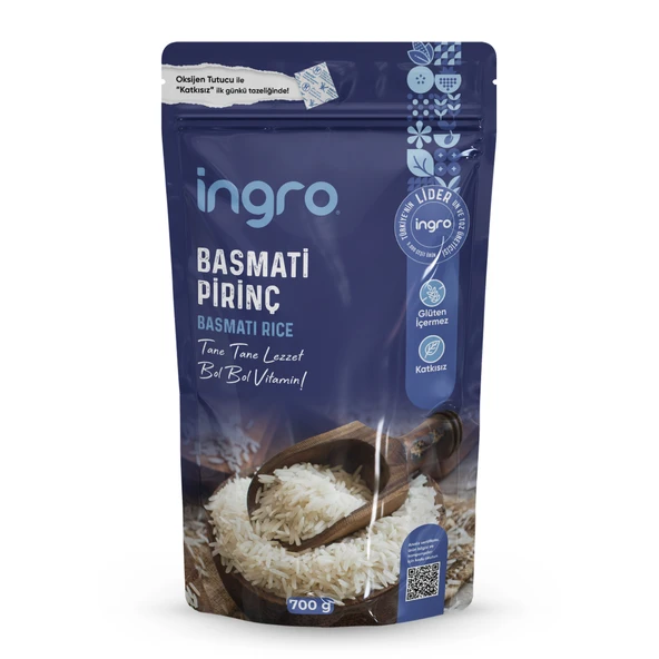 İngro Glutensiz Basmati Pirinç (Orta Taneli) 700 g ürün görseli 1