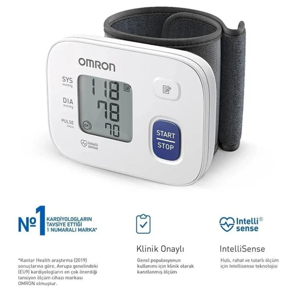 Omron RS1 Bilekten Ölçer Tansiyon Aleti ürün görseli 1