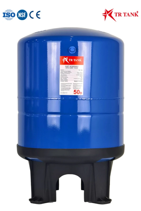 Trtank Profesyonel 50 Litre Dikey Ayaklı Nsf Membranlı Hidrofor Genleşme Tankı ürün görseli 1