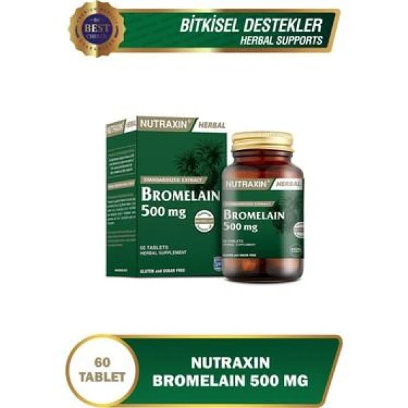 Nutraxin Bromelain 60 Kapsül ürün görseli 1