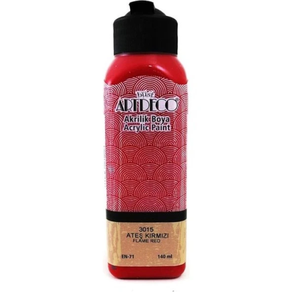 Ardeco Akrilik Boya 140 Ml Ateş Kırmızı 3015 ürün görseli 1