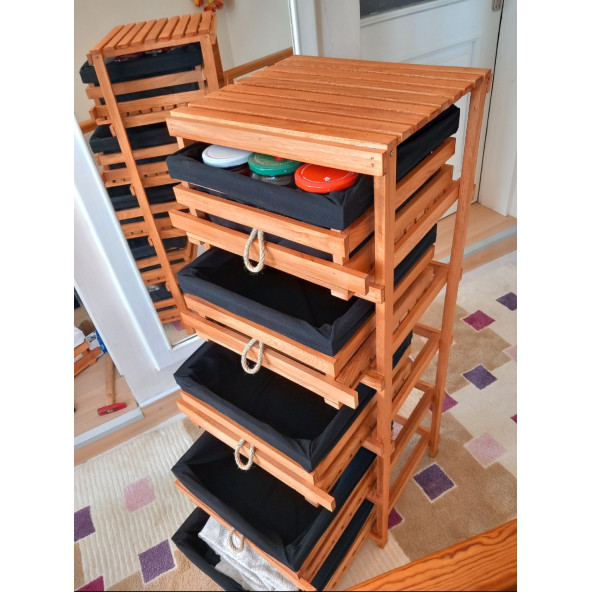 AHŞAP MEYVELİK SEBZELİK - Resim 6