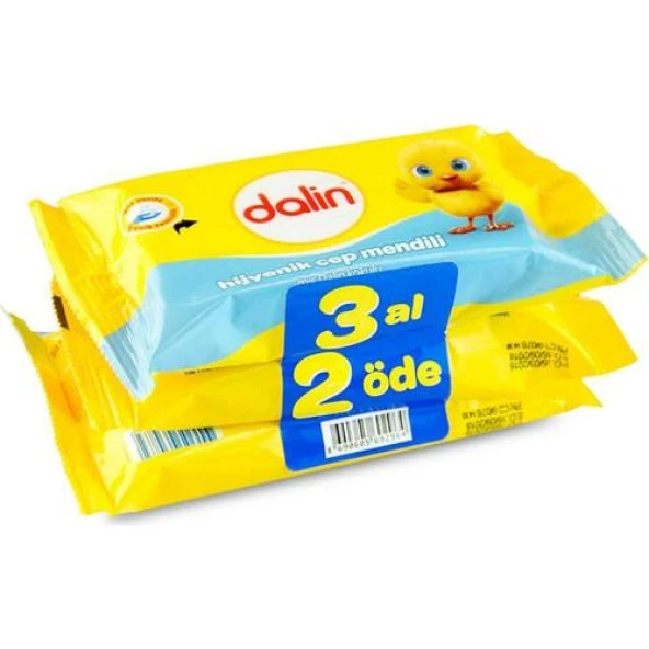 Dalin Islak Hijyenik Cep Mendili 3x15'li ürün görseli 1