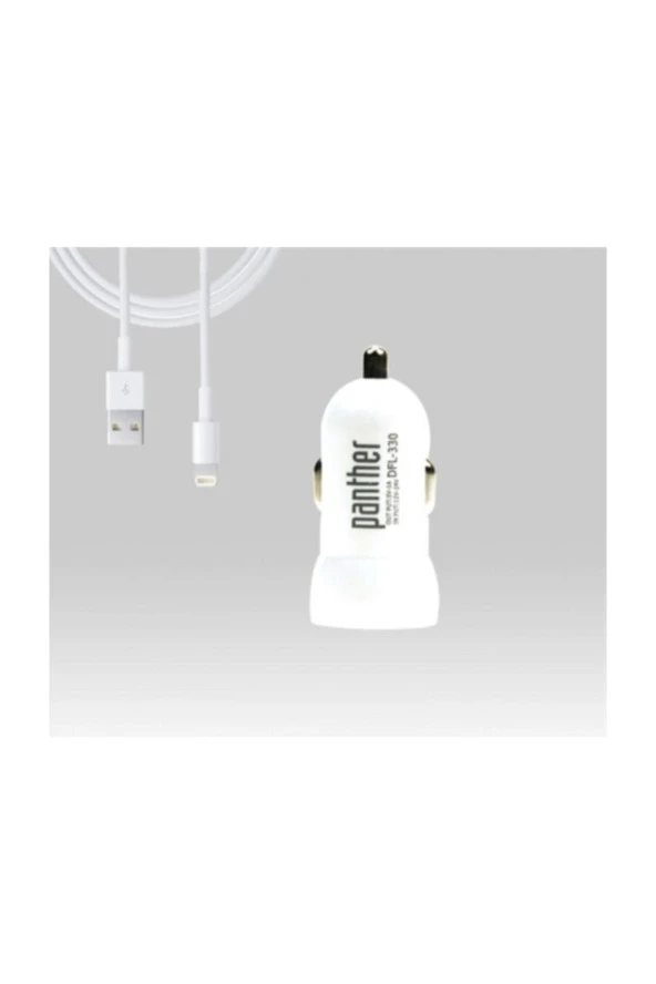 PANTHER DFL-330  IPHONE 5 & 6 DATA ŞARJ KABLOSU  ÇAKMAKLIK ürün görseli 1