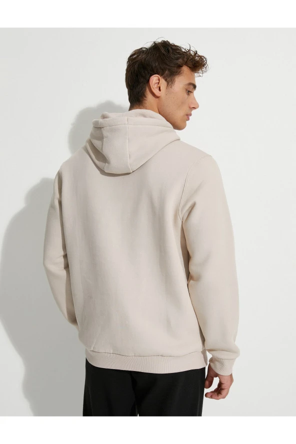 Basic Kapşonlu Sweat Uzun Kollu Şardonlu - Resim 10
