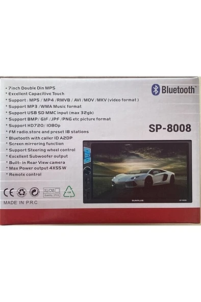 7'' Double Teyp Bluetooth 4X55W - Resim 2