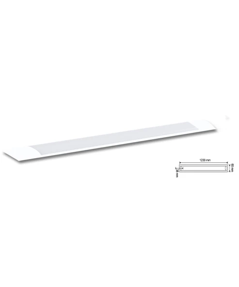 36W Beyaz Led Bant Armatür Beyaz Işık 2 Adet ürün görseli 1