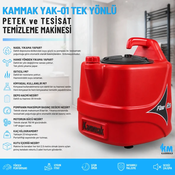 Kammak Petek Temizleme Makinası YAK-01 Tek Yönlü ürün görseli 1