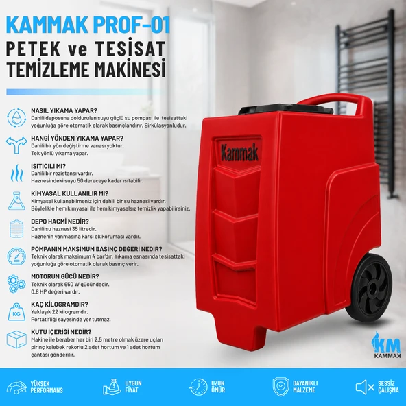 Kammak Petek Temizleme Makinası Prof-01 Isıtıcılı ürün görseli 1