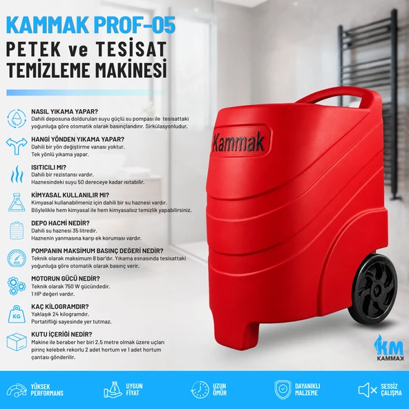 Prof-05 Isıtıcılı Petek Temizleme Makinası ürün görseli 1