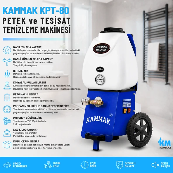 Kammak Petek Yıkama Makinası KPT-80 Isıtıcılı ürün görseli 1