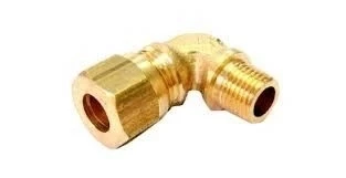 Sarı Pirinç Yüksüklü Dirsek 16mm - 1/2 - Resim 2