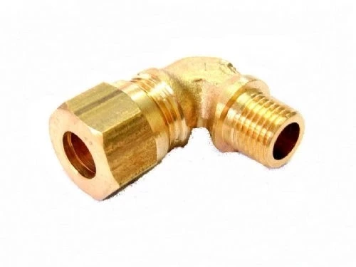 Sarı Pirinç Yüksüklü Dirsek 10mm - 1/4 - Resim 5