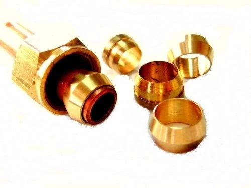 Sarı Pirinç Yüksüklü Dirsek 10mm - 1/2 - Resim 5