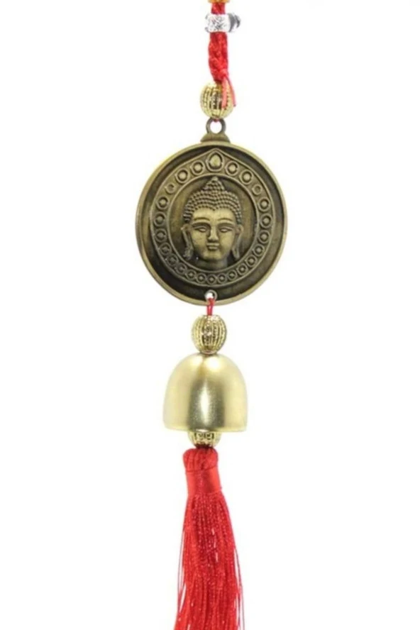 Feng Shui Bereket Şans Mutluluk Çanı Budha Buda Buddha Kapı Çanı Deprem Çan - Resim 2