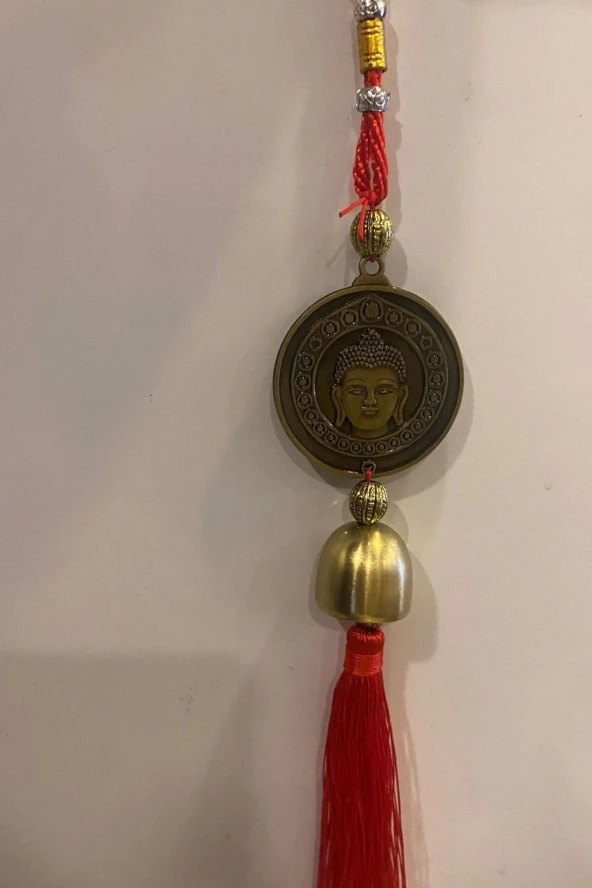 Feng Shui Bereket Şans Mutluluk Çanı Budha Buda Buddha Kapı Çanı Deprem Çan - Resim 3