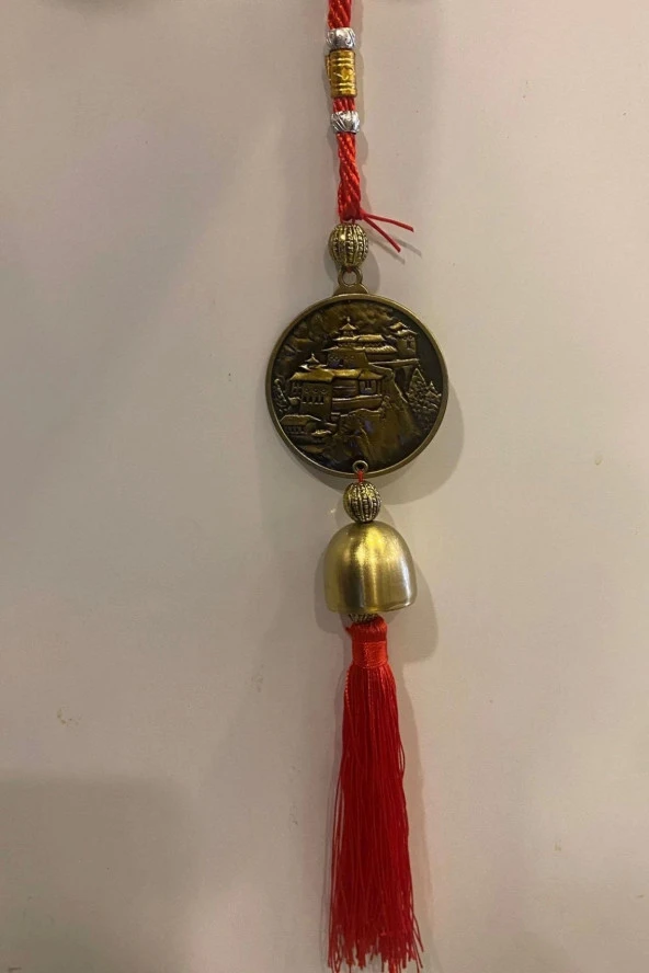 Feng Shui Bereket Şans Mutluluk Çanı Budha Buda Buddha Kapı Çanı Deprem Çan - Resim 6