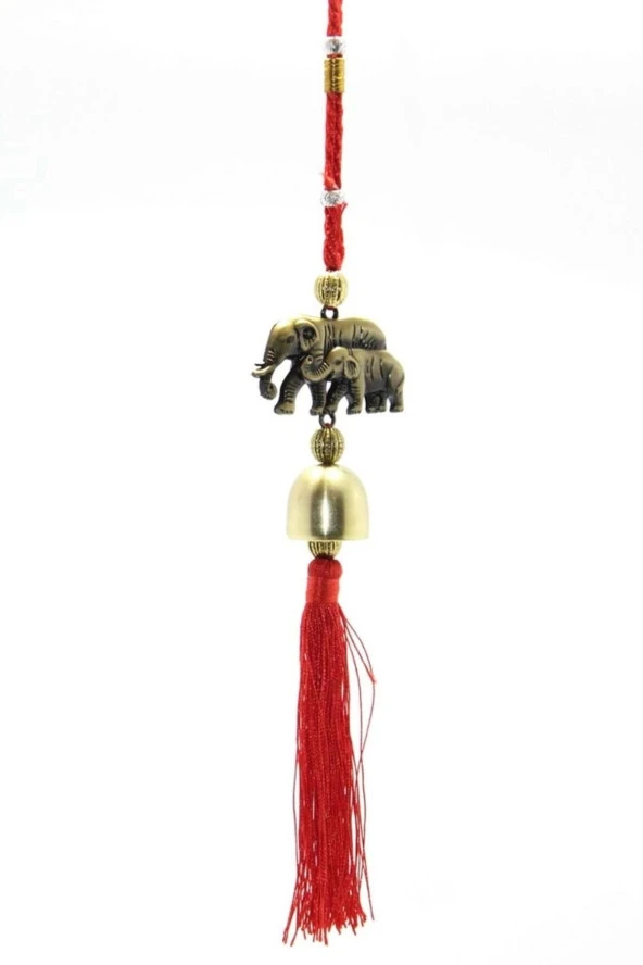 Feng Shui Bereket Şans Mutluluk Çanı Budha Buda Buddha Fil Kapı Çanı Deprem Çanı ürün görseli 1