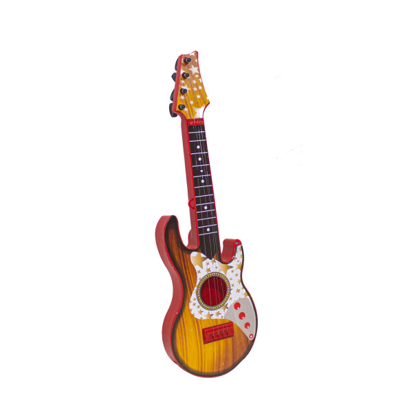 Oyuncak Rock Gitar Metal Telli 45 Cm Kırmızı ürün görseli 1