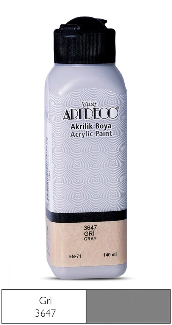 Artdeco Akrilik Boya 140ml Gri ürün görseli 1