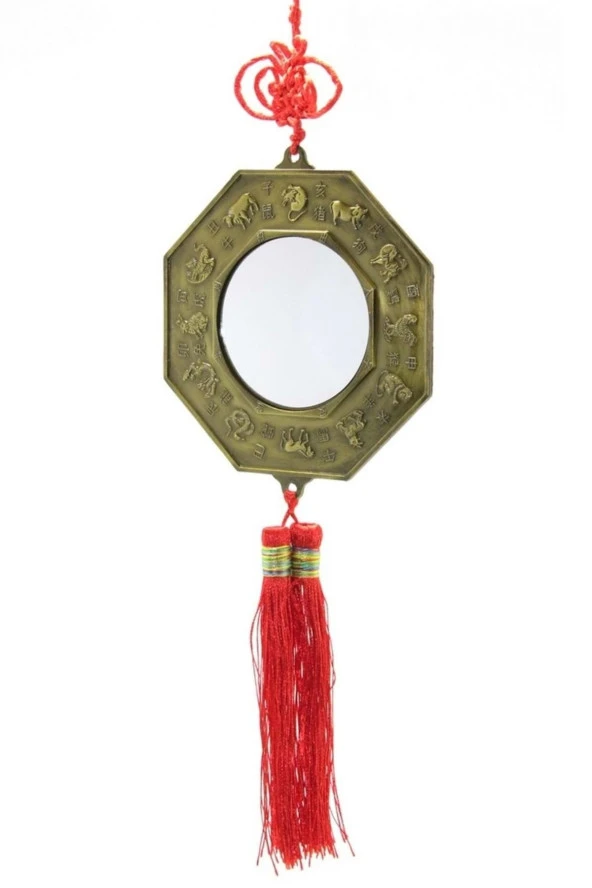 Feng Shui Bagua Aynası Ba Gua Yin-Yang Yin Yang Ejderha Yılı Koruma ürün görseli 1