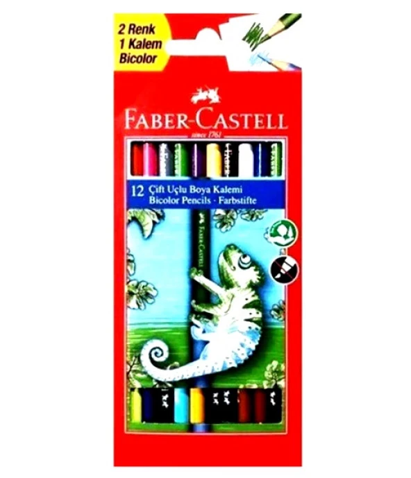 Faber Castell Çift Uçlu Kuru Boya Kalemi 24 Renk ürün görseli 1