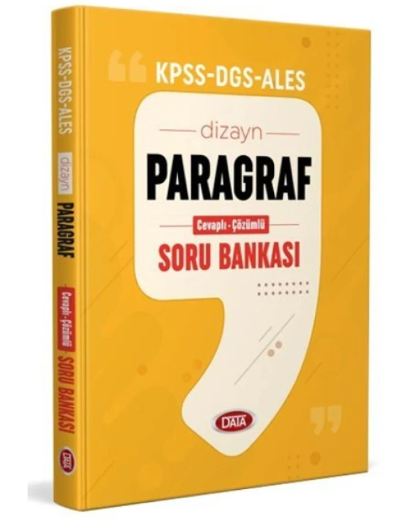 Data Kpss Dgs Ales Paragraf Soru Bankası 2024 ürün görseli 1