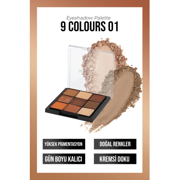 New well Eyeshadow Palette 9 Colours No 01 ürün görseli 1