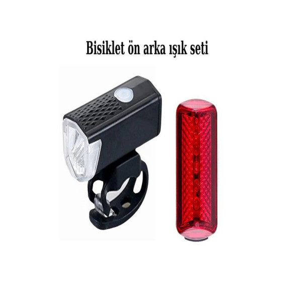 Bisiklet Ön Arka Far Seti 5 Ledli Arka Stop ürün görseli 1