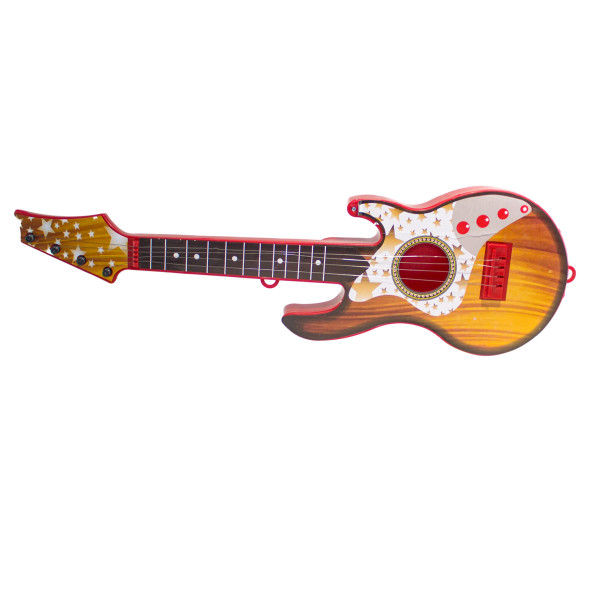 Oyuncak Rock Gitar Metal Telli 45 Cm Kırmızı ürün görseli 1