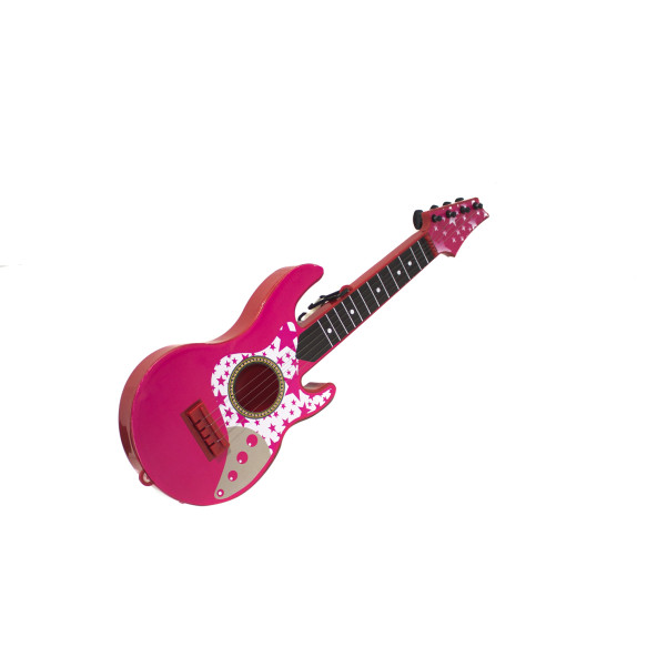 Oyuncak Rock Gitar Metal Telli 45 Cm Pembe ürün görseli 1