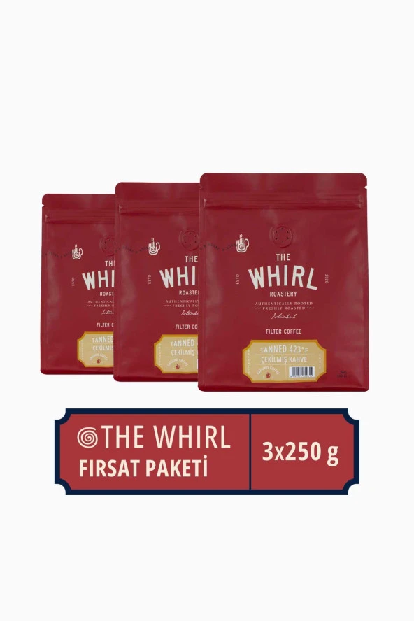 The Whirl Filtre Tanned 423°F Çekilmiş Kahve 3'lü Fırsat Paketi ürün görseli 1