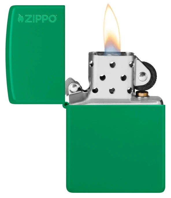 Zippo Green Grass Logo Parlak - Resim 3