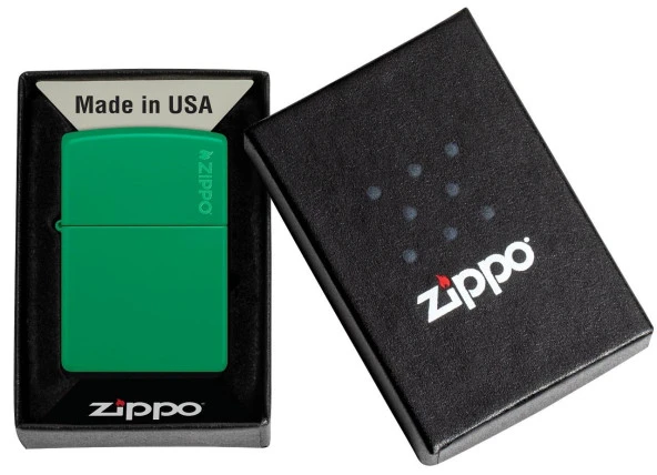 Zippo Green Grass Logo Parlak - Resim 5