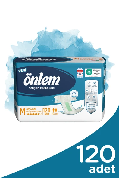 Önlem Hasta Bezi Bel Bantlı Tekstil Yüzey Medium Orta 120 Adet ürün görseli 1
