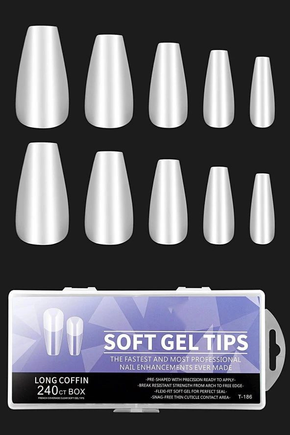 Fontenay 240lı Soft Jel Tips & Yeni Nesil Kullanımı Kolay Yumuşak Jel Tips T-186-3 ürün görseli 1
