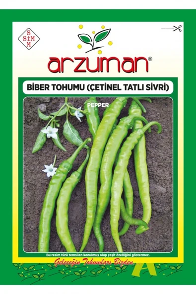 ARZUMAN  ÇETİNEL TATLI SİVRİ BİBER 10 gr ürün görseli 1
