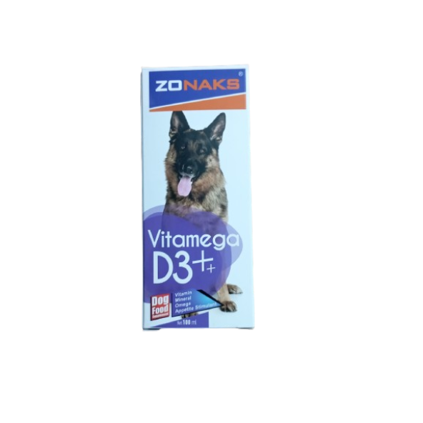 KÖPEKLER İÇİN VİTAMEGA + D3 VİTAMİN 100 ML ürün görseli 1