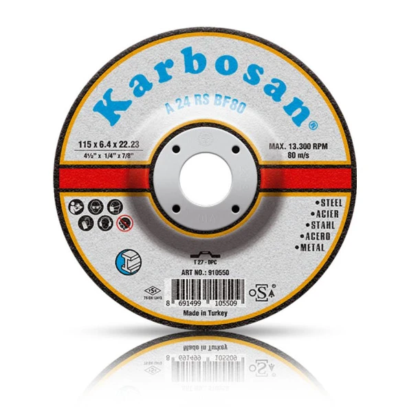Karbosan Metal Taşlama Diski 115 x 6.4 x 22.23 ürün görseli 1