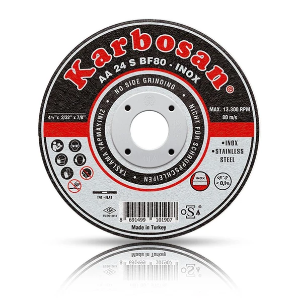 Karbosan 180x1.9x22.23 İnox Kesme Diski ürün görseli 1
