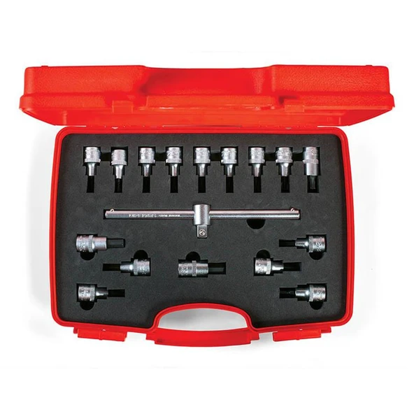 İzeltaş 1113 Lokmalı Allen Uç ve Star Torx Uç Takımı 17 parça ürün görseli 1