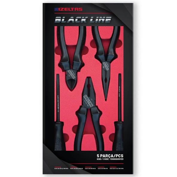 İzeltaş Black Line 5 Parça Set ürün görseli 1